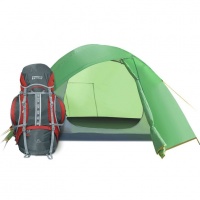 Туристическая палатка Эльф 2 V3 зеленая 