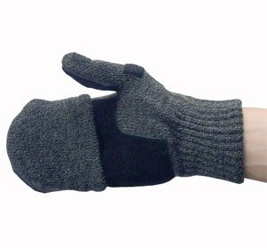 Перчатки с открывающимися пальцами (темно-серые) Envision