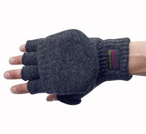 Перчатки с открывающимися пальцами (темно-серые) Envision