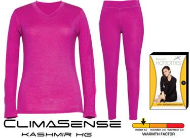 Женская кофта с вырезом Terramar Climasense Kashmir HG W8544670 (ярко-розовый)